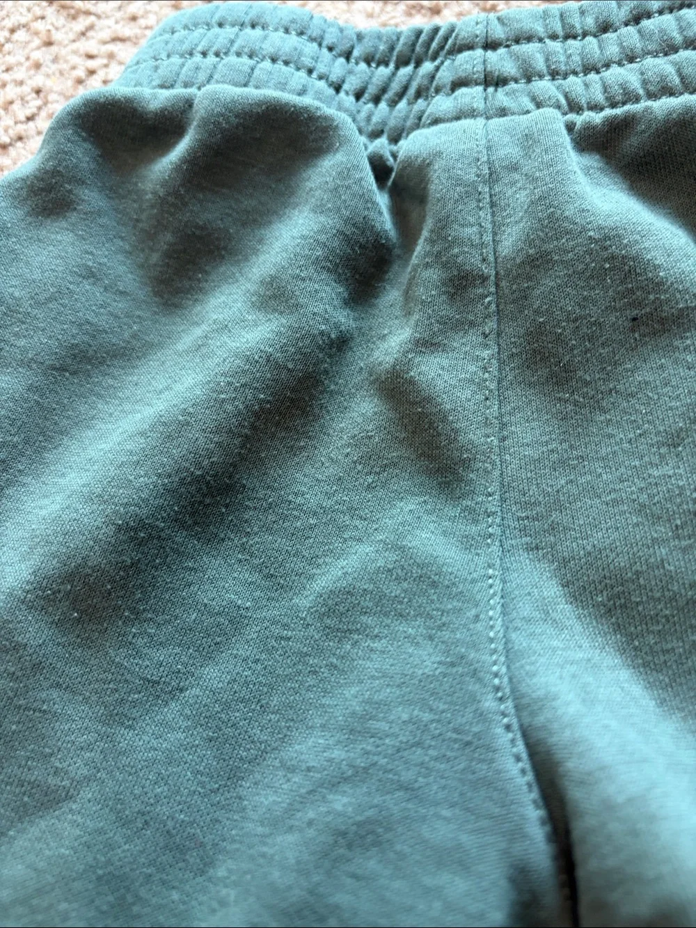 B72 4t Nike Kids Teal Green Fleece Joggers with White Logo
